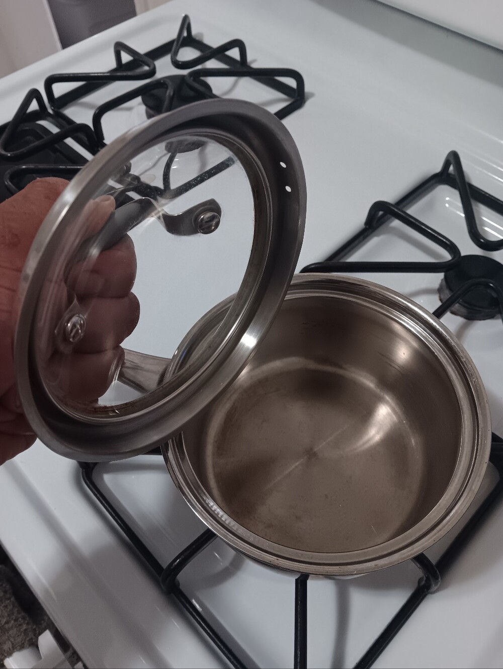 Belgique Stainless Steel Covered Saucepan - Polished Silver Finish - Picture 2 of 3